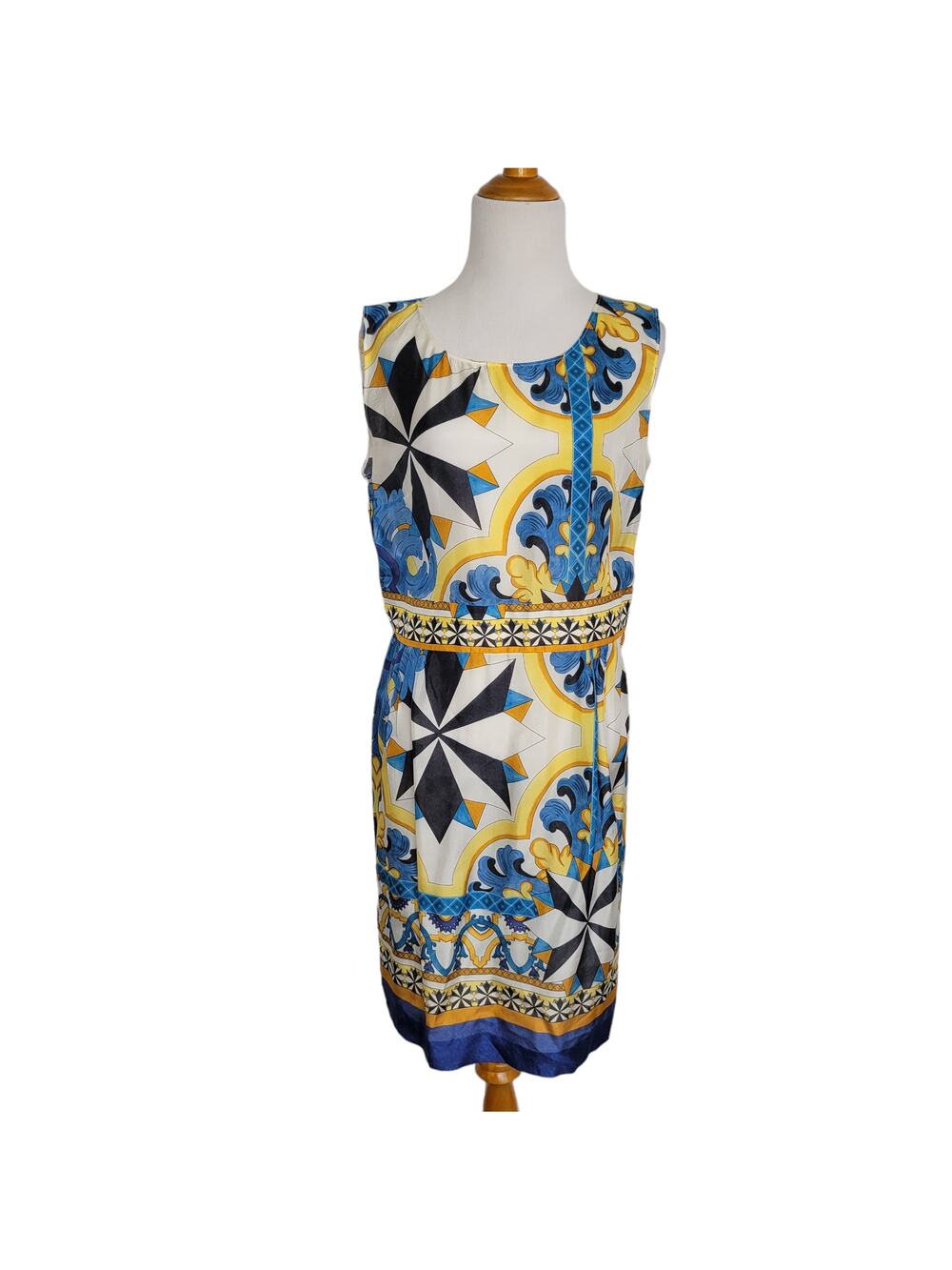 Philosophy di Alberta Ferretti Silk Printed Dress Mediterranean Italy Women 8